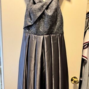 Slate evening, dressed with beaded sequin top
